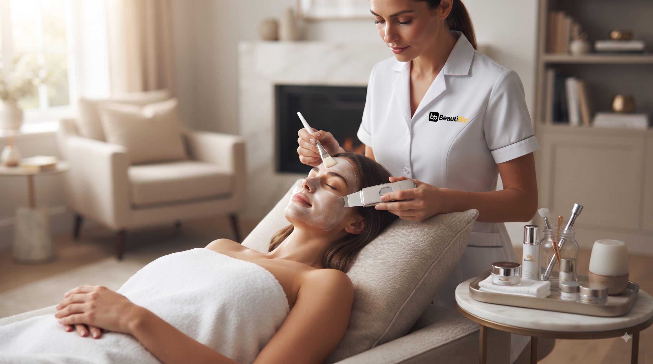 A BeautiBin facial ritual at home
